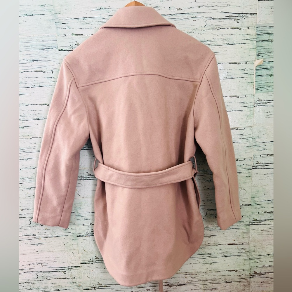 Wilfred Belted Trench Coat in Light Blush - Picture 8 of 9